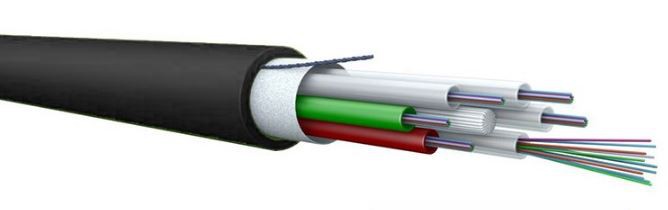 Câble FO mini extérieur 18x12 9/125 700N HDPE nr/or Fca