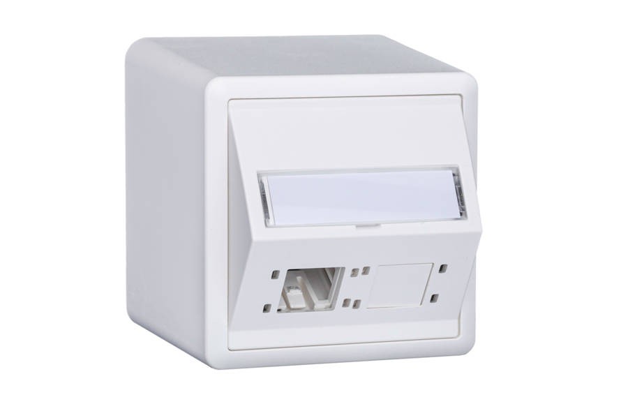 RdM AP DA-Dose EDIZIOdue, 74x74, H54, 2 Port, Kat6A, ws