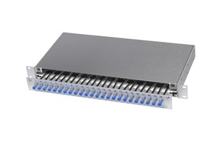 LWL 19" KEV 1HE ausz. 10xST 9/125 kompl.