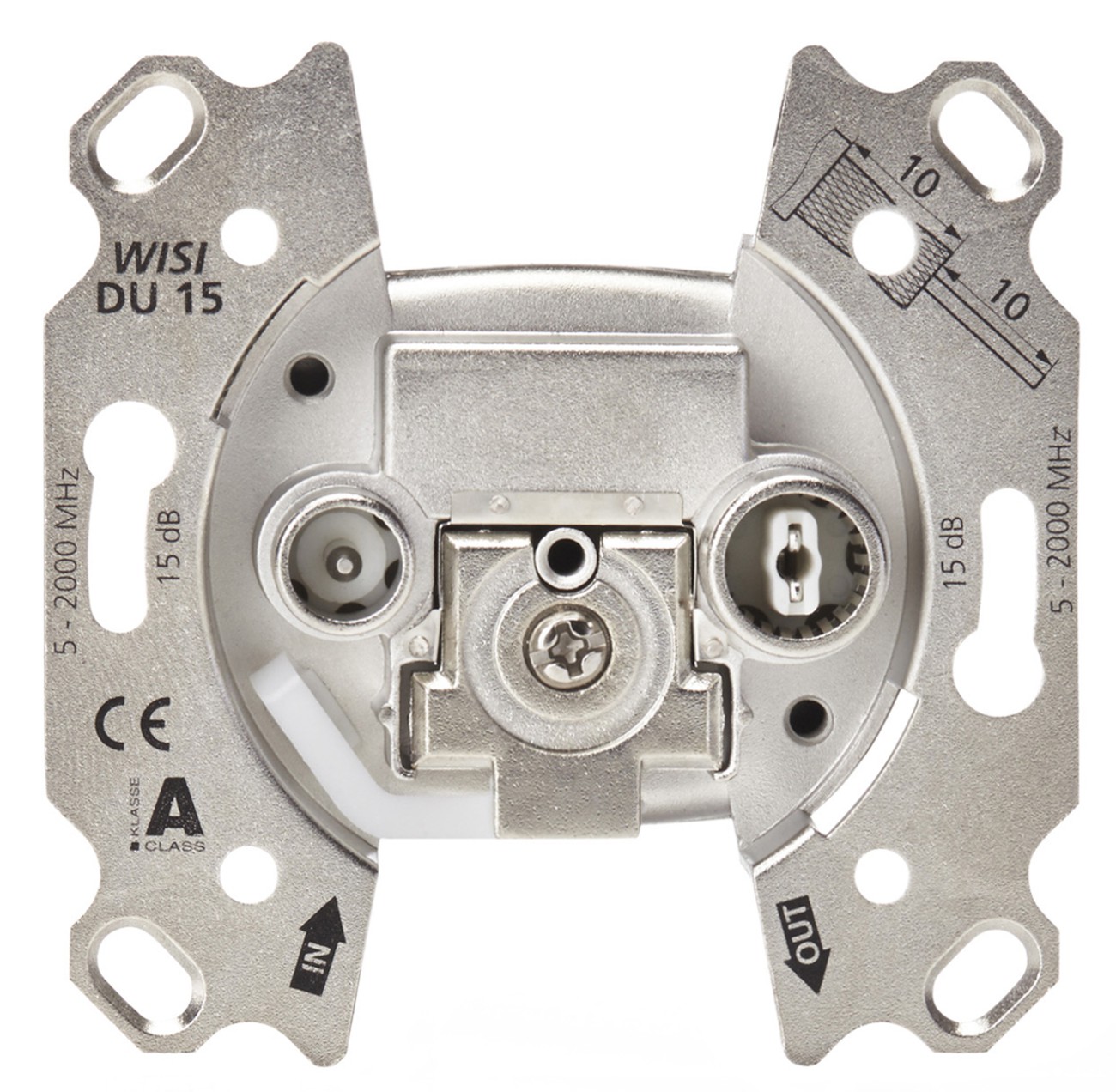 2-Loch Breitbanddose, 15 dB, 2GHz, EB