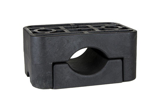 Standardklemme schwarz, KOZ 36-52mm, glasfaserverstärktes Polyamid, ohne Schrauben