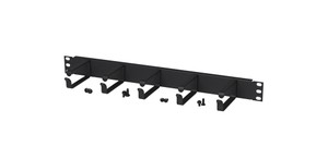 Pann. de distr. 1HE av. 5 ét. guide 95mm noir