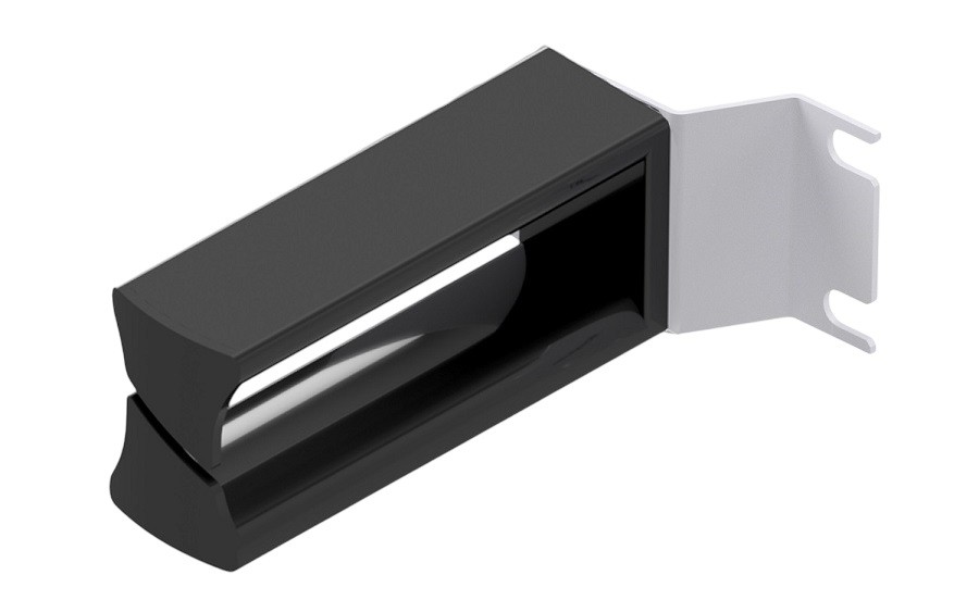 Guide-câbles 1U RAL7035 100 mm avec limiteur de rayon (paire)