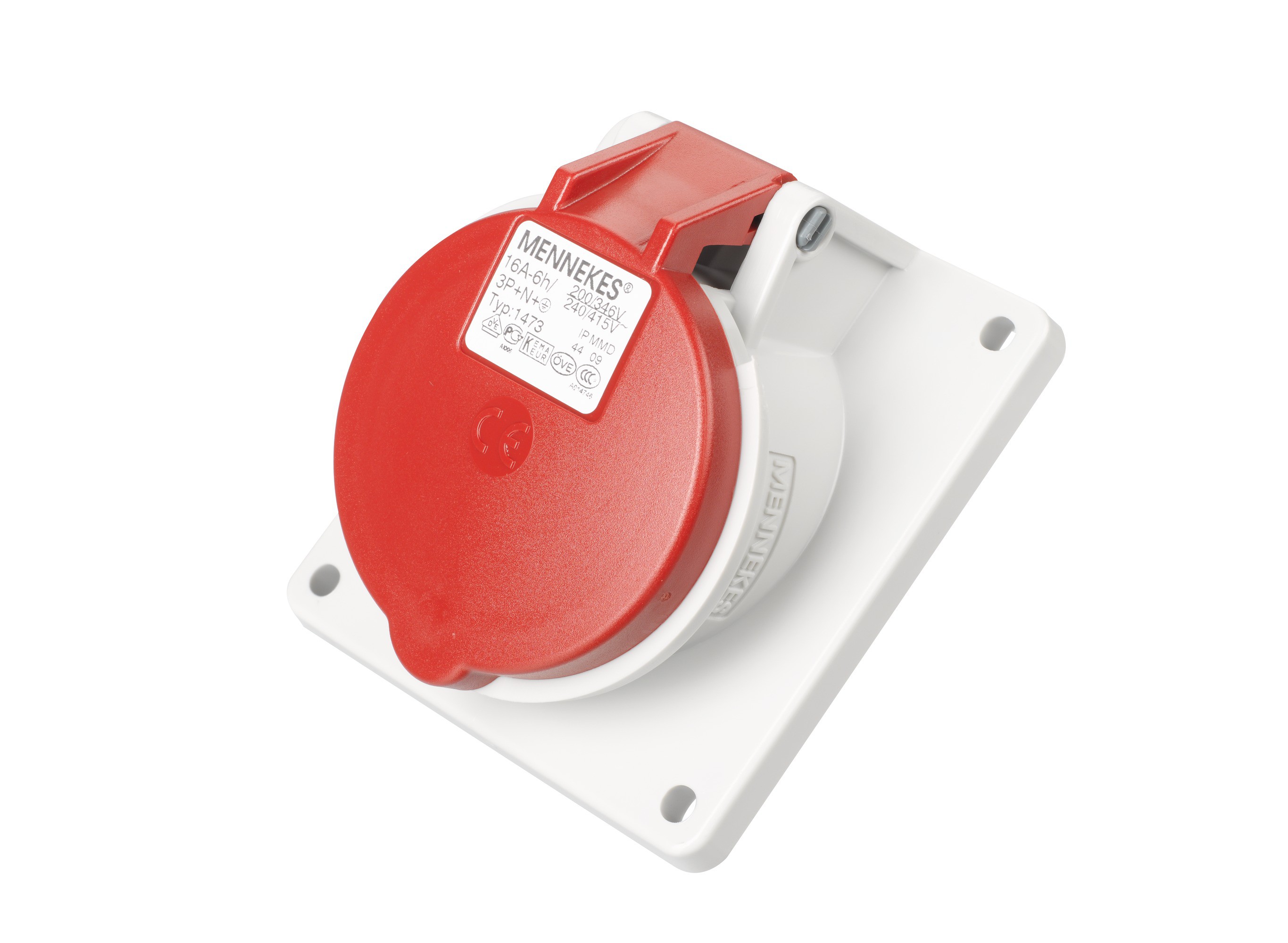 CEE EB Steckdose 32A 5P 400V 20° rot