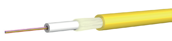 Câble FO  24x9/125 OS2 NS LSFH jaune Dca d:7.0mm, jellyfree, G.652.D