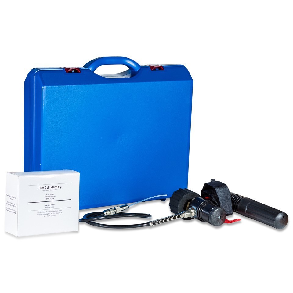 Druckgasfüllvorrichtung RDSS-IT-16  Druckgasfüllvorrichtung mit Ein-/Aus- Schalter und automatischer Druckbegrenzung. 
Inhalt des Koffers: 1 Füllvorrichtung im Transportkoffer einschließlich Gebrauchsanweisung

Passendes Zubehör 983364109 Druckgaskapse...