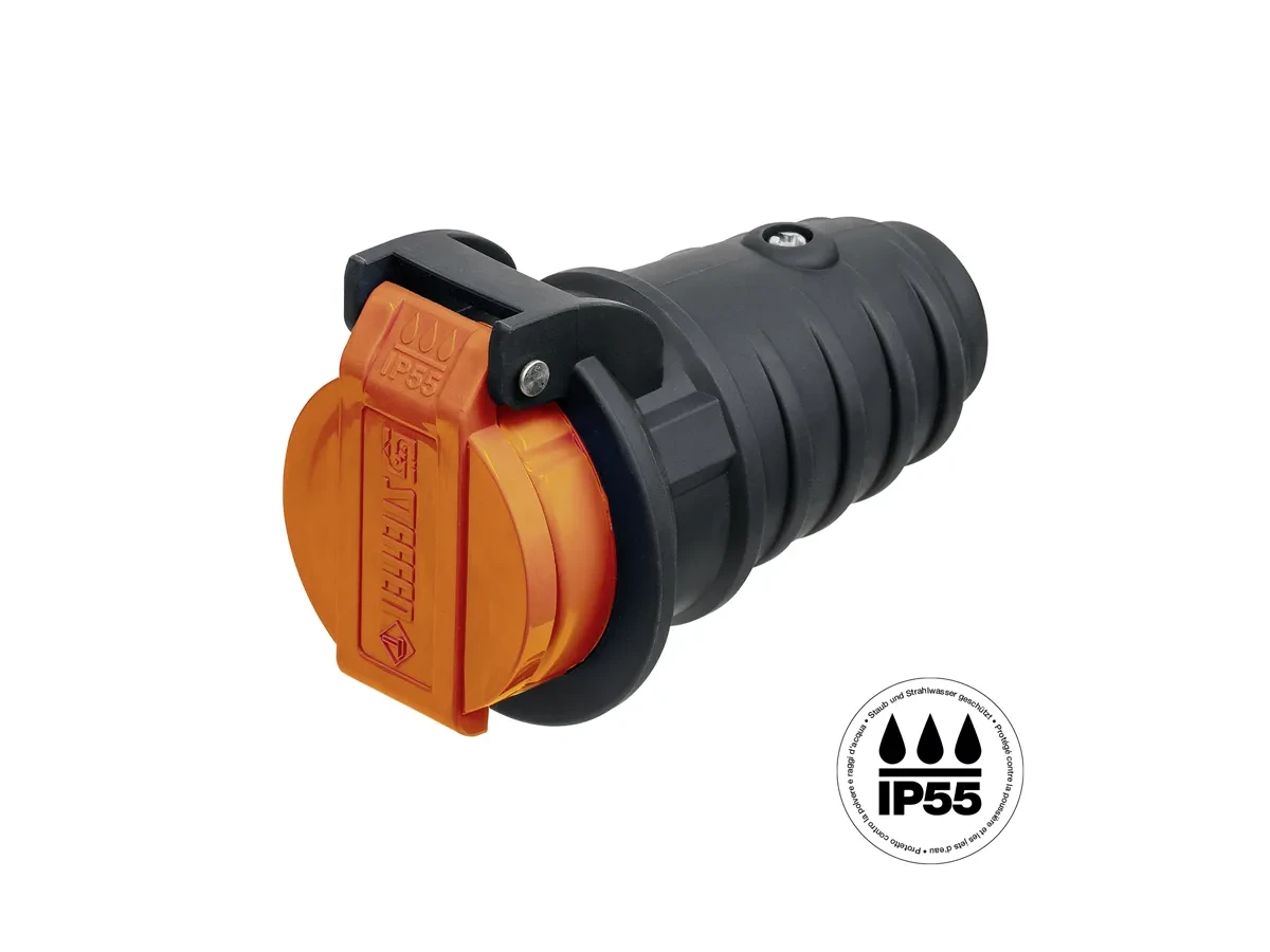 Kupplung T15 IP55 anthrazitgrau/orange