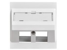 LAN UP Prise de sortie inclinée 2x Keystone EDIZIOdue 19 blc