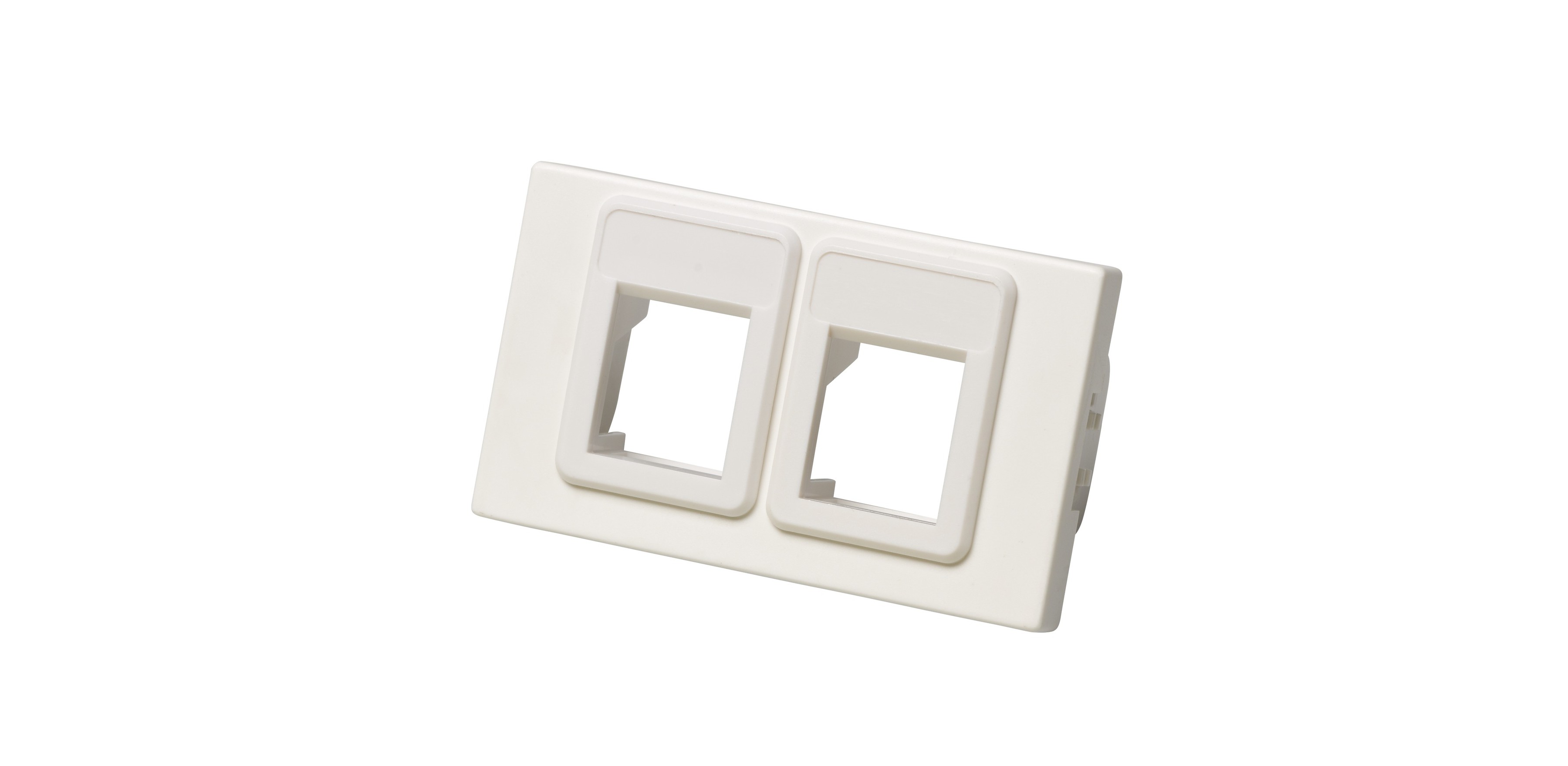 IT Plus FLF 2xRJ45 ws leer