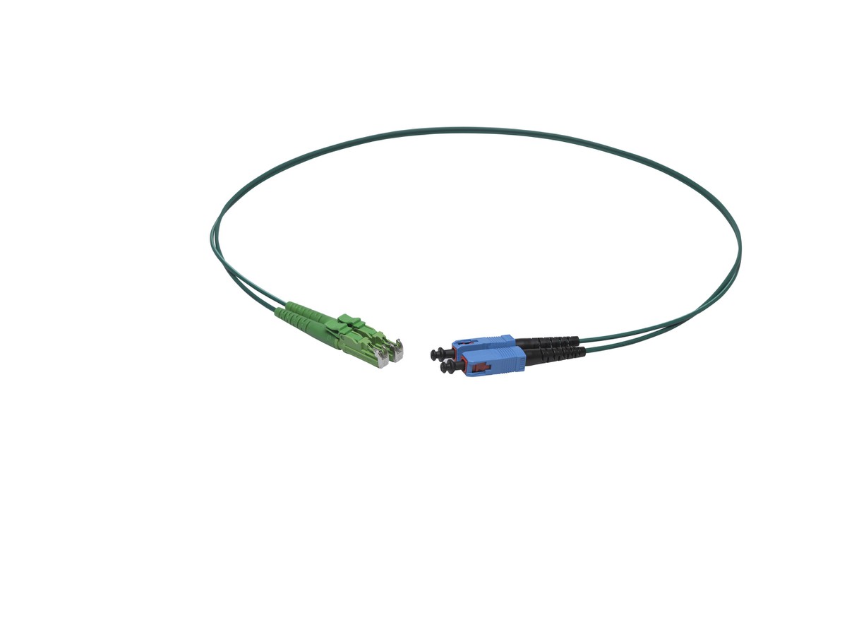 VL Dupl. Fig.8 9/125 E2000APC/SC gn 3.5m