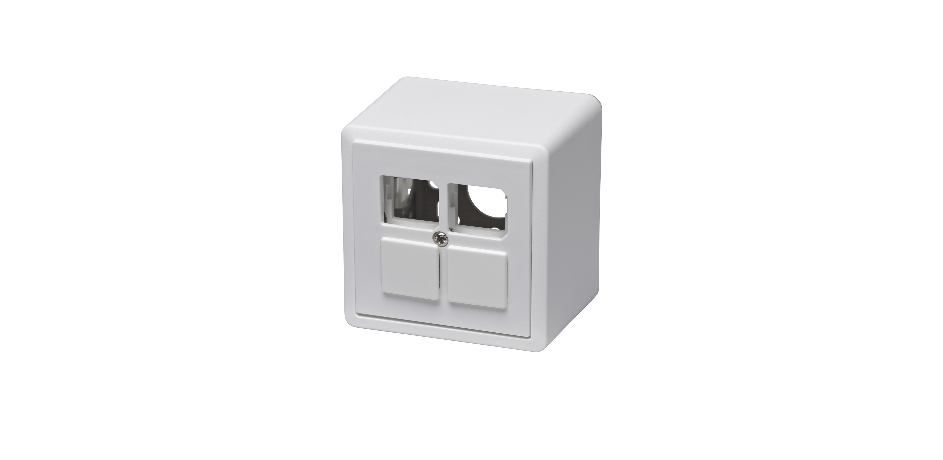 Boîte AP p. Kalysto 4xRJ45 blanc