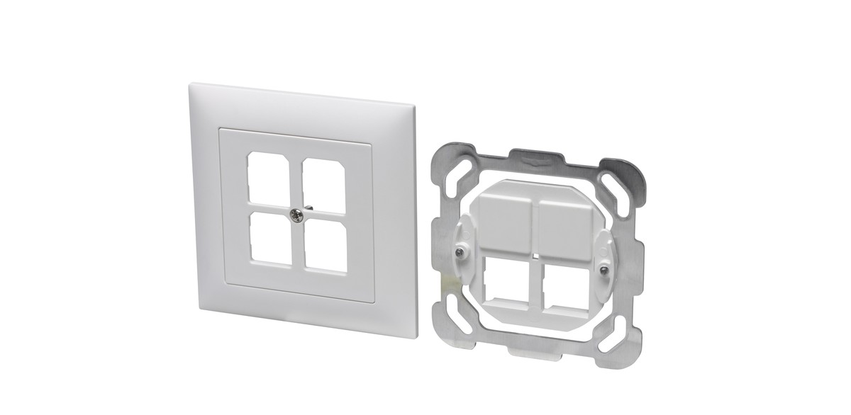 Boîte ENC Kalysto 4xRJ45 blanc