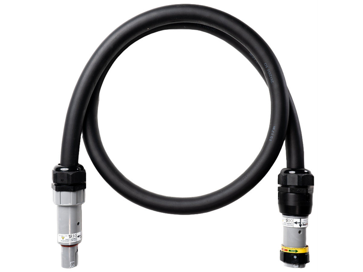 Rallonge aluminium Gdv noir 1x150 conf. fiche/prise PowerSafe 100m