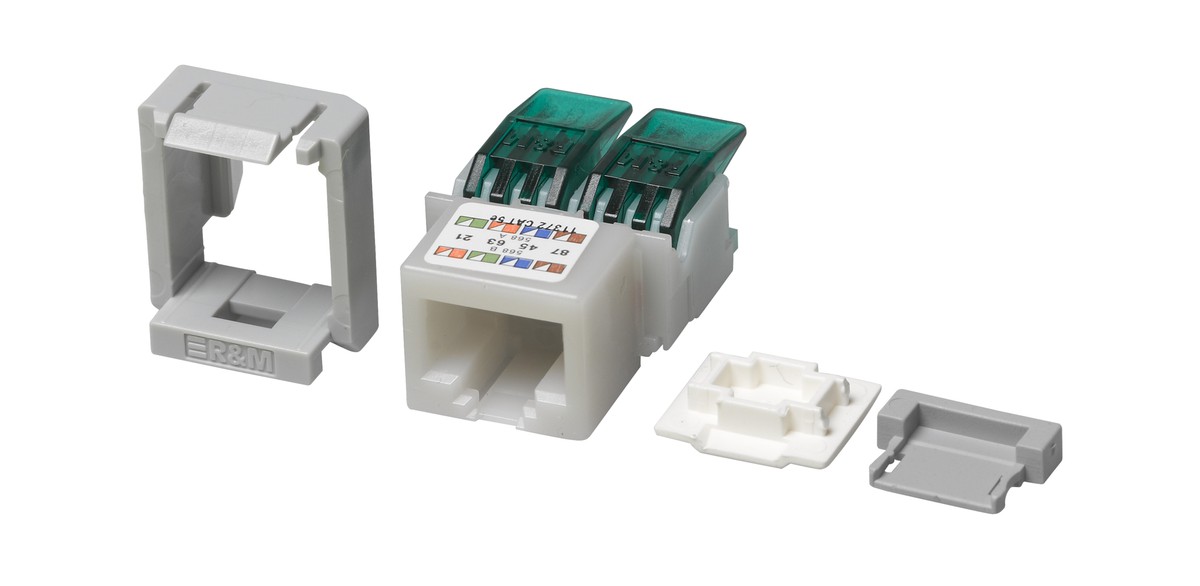 R&M Anschl.mod.RJ45/u Cat.5e Snap-In