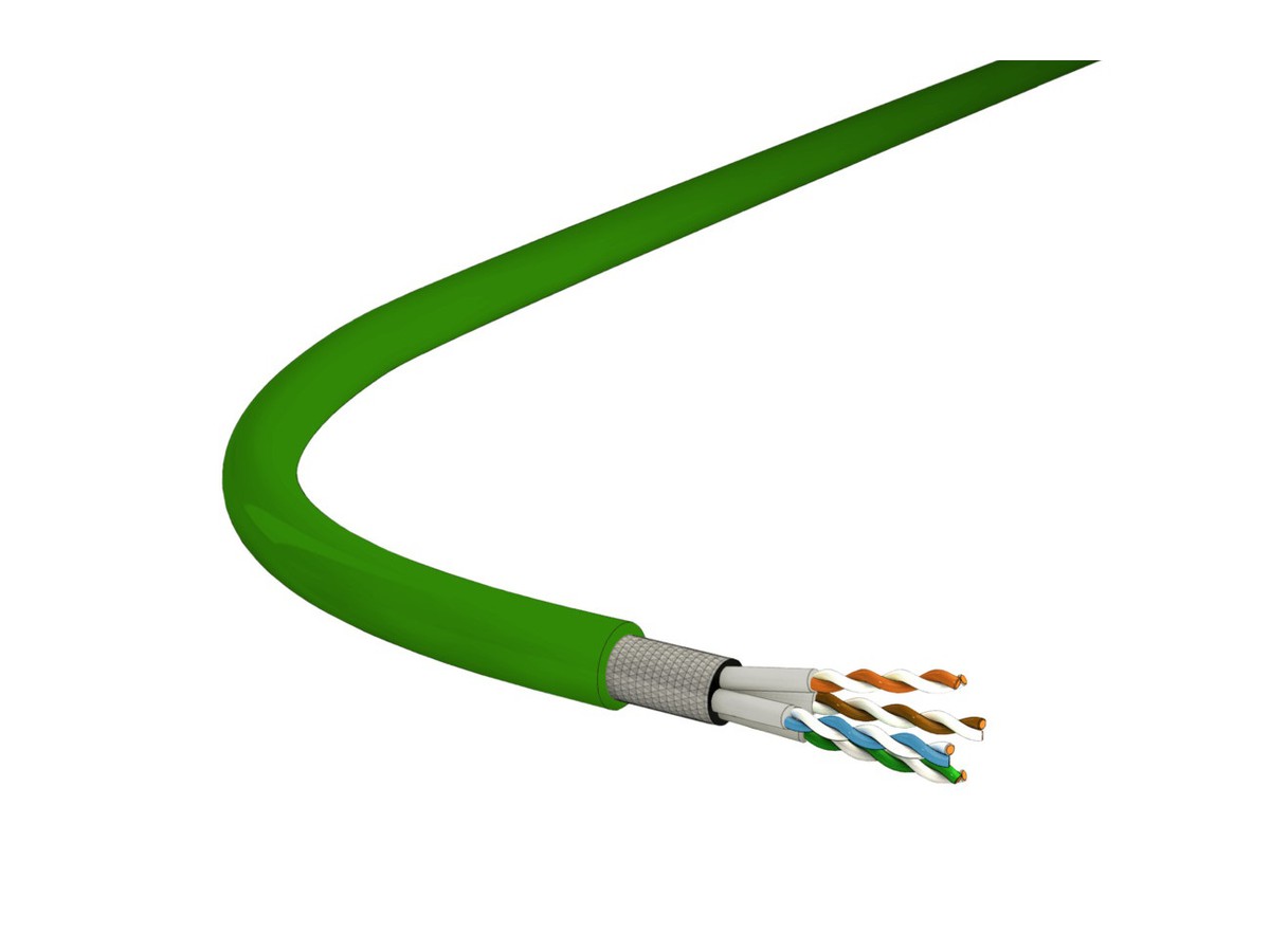 Multinet 722 Kat.7A S/FTP 4x2xAWG22 LSHF grün Cca NVP76