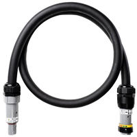 Alu Verlängerungskabel Gdv Schwarz 1x150 konf. Stecker/Kupplung PowerSafe 100m