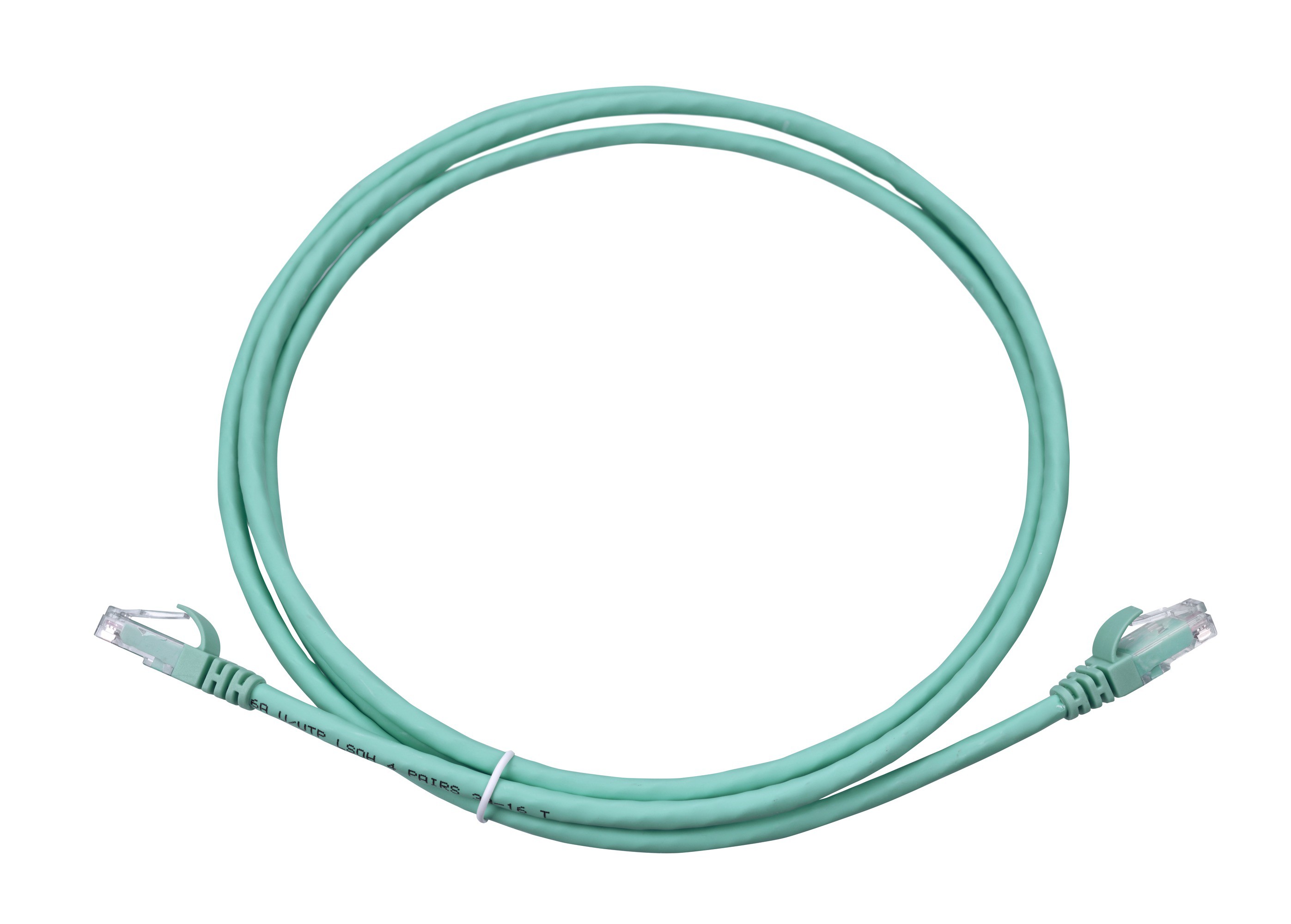 Corning câble de patch Cat.6A UTP RJ45 2m aqua
