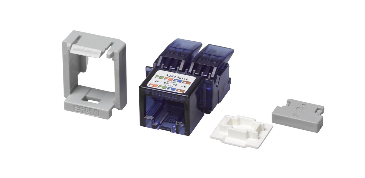 R&M Anschl.mod.RJ45/u Cat.6 Snap-In