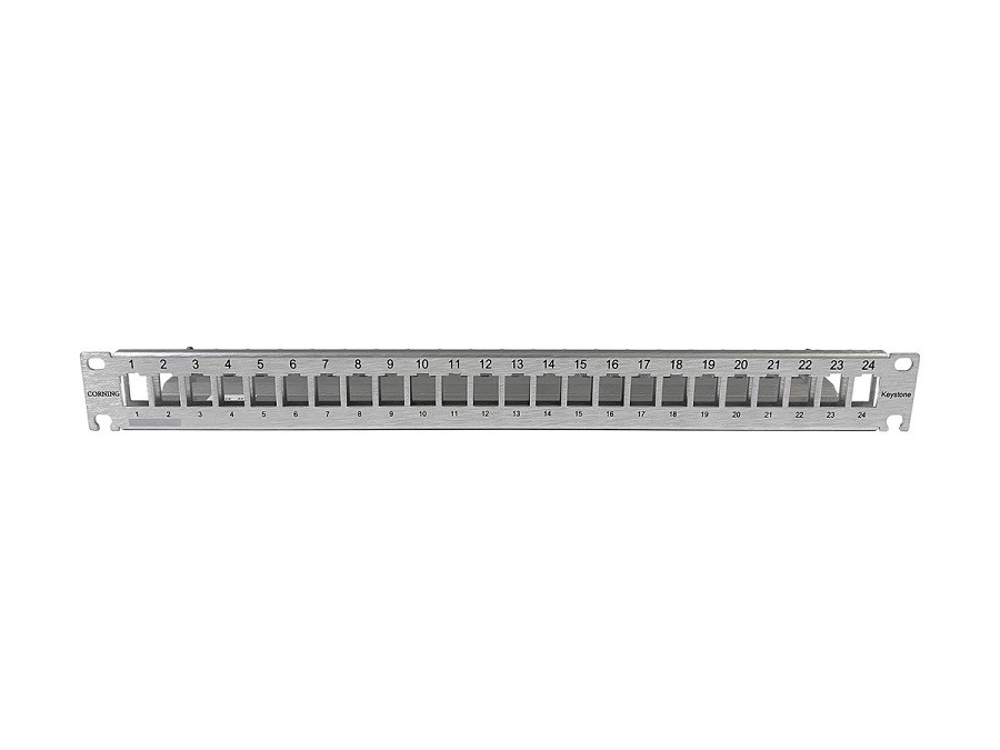 Corning  Patchpanel 24 Port 1HE leer ALU blank KS-Serie