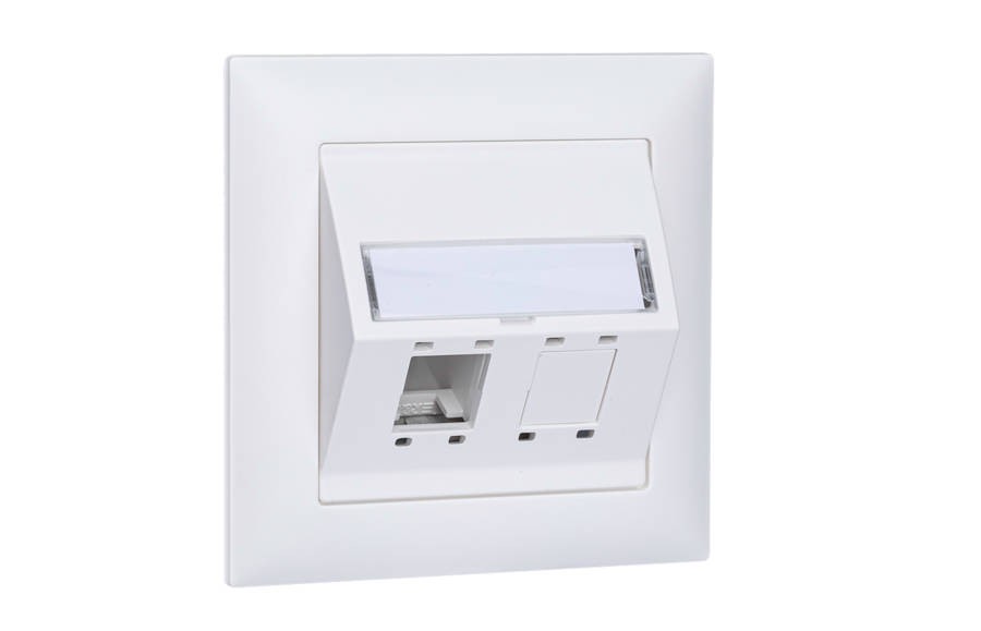 RdM UP DA-Dose EDIZIOdue, 88x88, 2 Port, Kat5/6, ws