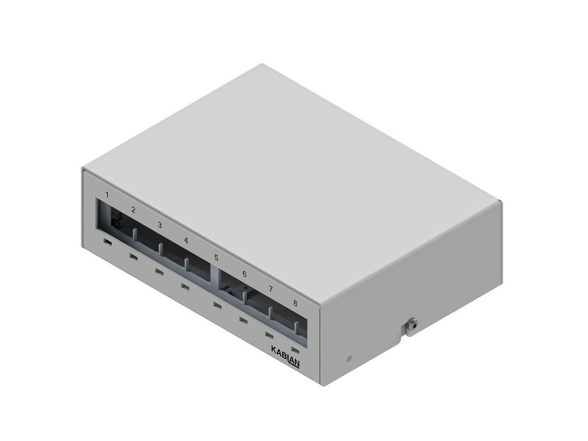 KABLAN AP Box 8 fach Keystone metall grau