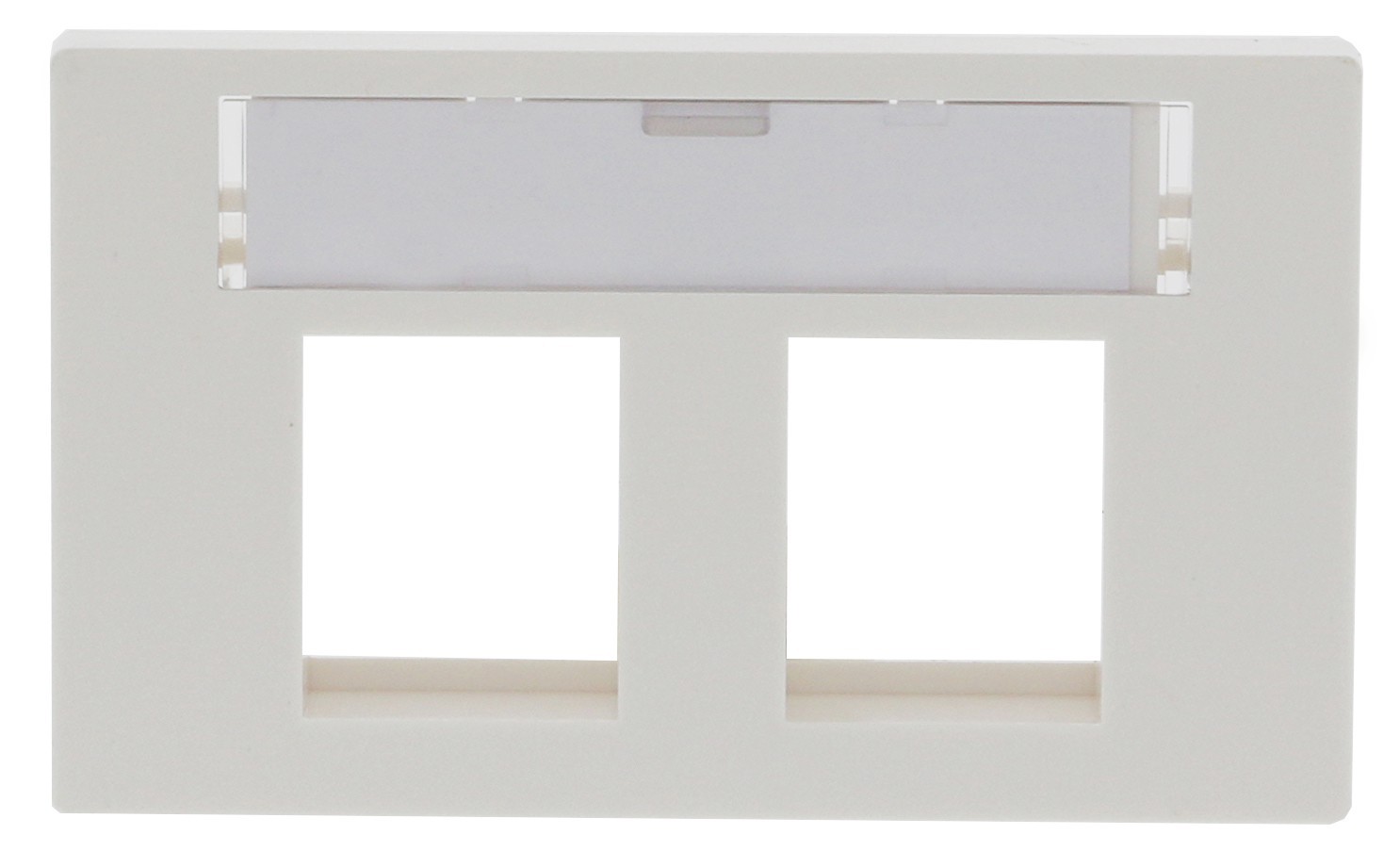 FLF Anschlussdose, 2x Keystone 20, ws