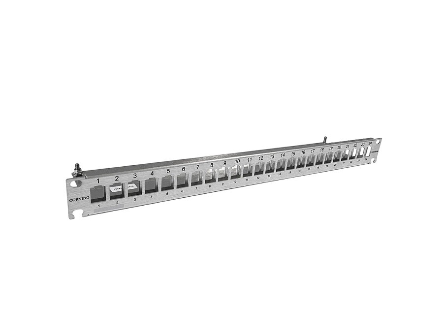 Corning  Patchpanel 24 Port 1HE leer ALU blank KS-Serie