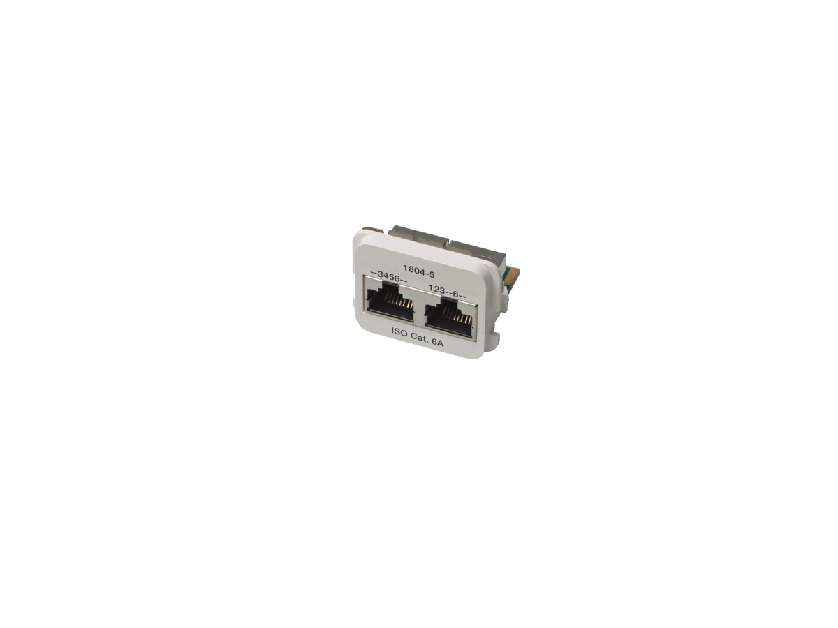 ACO-2xRJ45 Adp.Cat 6A 100BT/TR blc