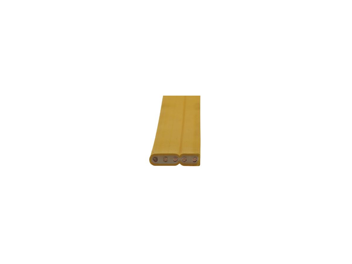 Flachkabel Technofil 5x2.5 LNPE hf gelb 2.0 B2ca