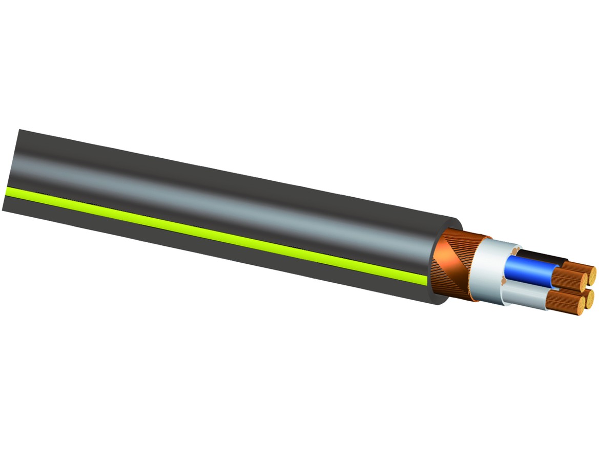 GKZ1-flex FE0 4x95/50 3LNPE (br/sw/gr/bl) hf grau Eca