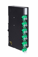 LWL DIN Gehäuse Schrägauslass sz 1xLC APC dupl. SM zu ML