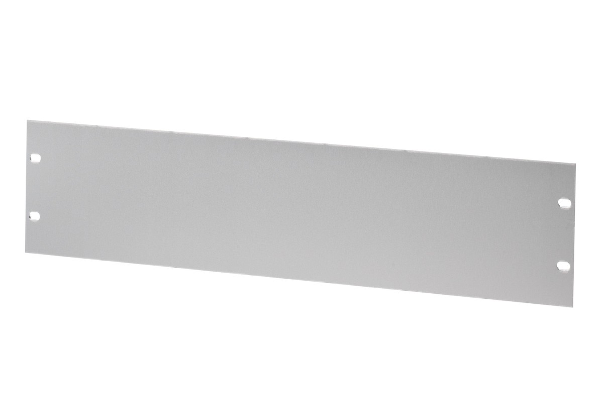 Blind-Frontplatte alu 6HE