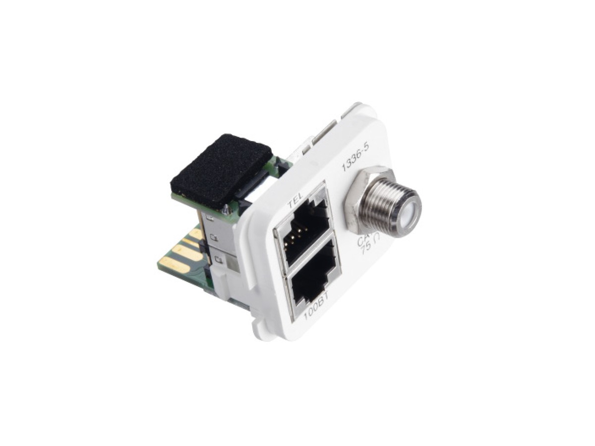 1xF-Série CATV 862MHz,2x RJ45 S bc