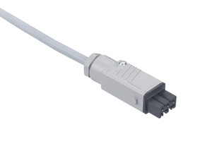 Câble de store sh 4x1.5mm2 LNPE gris 10.0m, prise mobile STAK3N fournies par le client