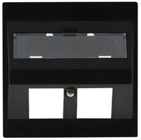 LAN UP-K Schrägauslassdose 2x Keystone EDIZIOdue 20 sw