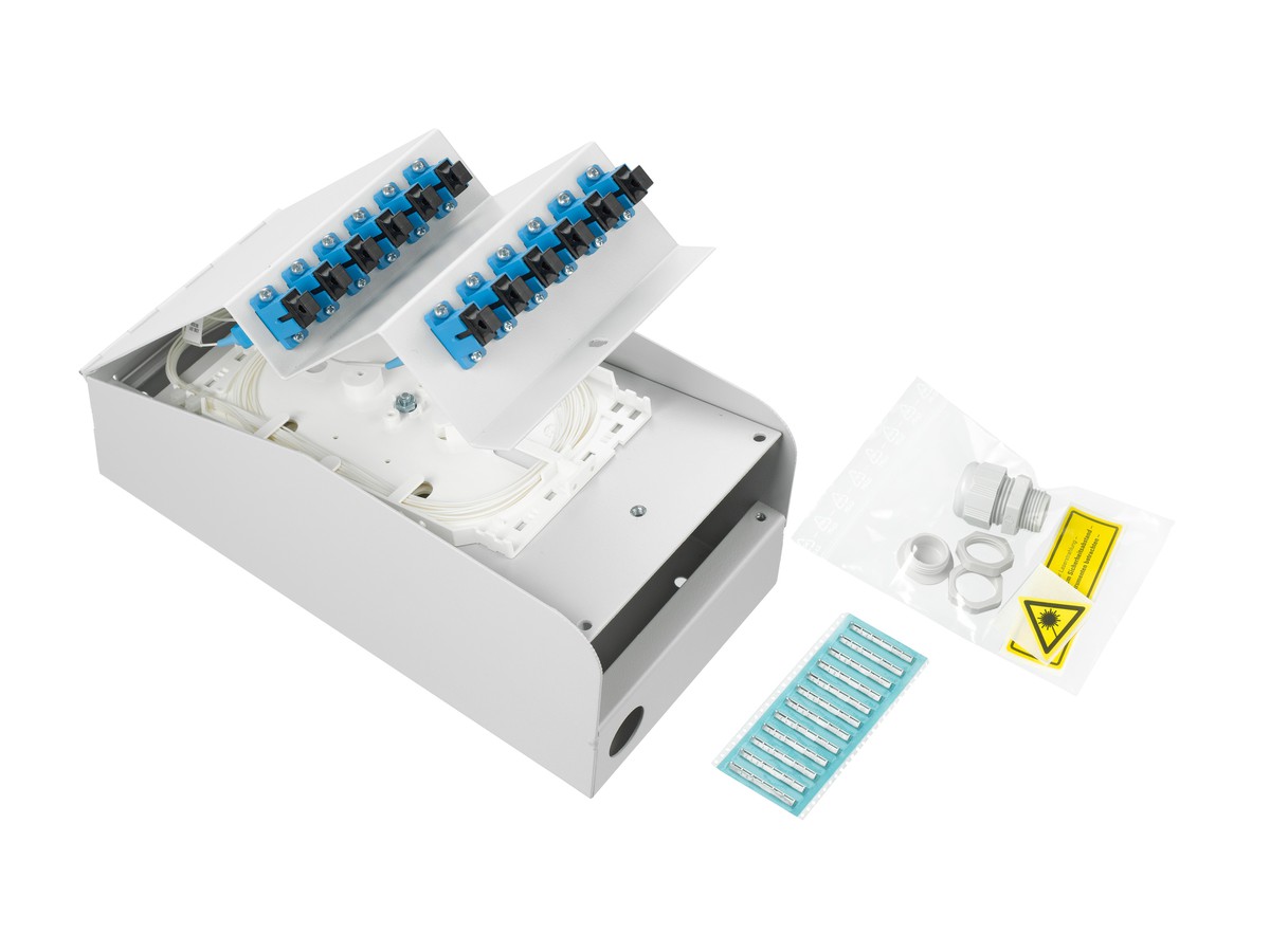LWL AP Box abgestuft 6xSC 9/125 komp.