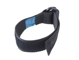 Kabelgurt 650mm schwarz, 2 gedrückte Metallringe