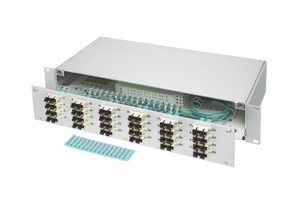 LWL 19" KEV 1HE ausz. 1xSC/Dupl. 50/125 komp.