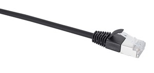 Slim Patchkabel Kat.6a schwarz 2m