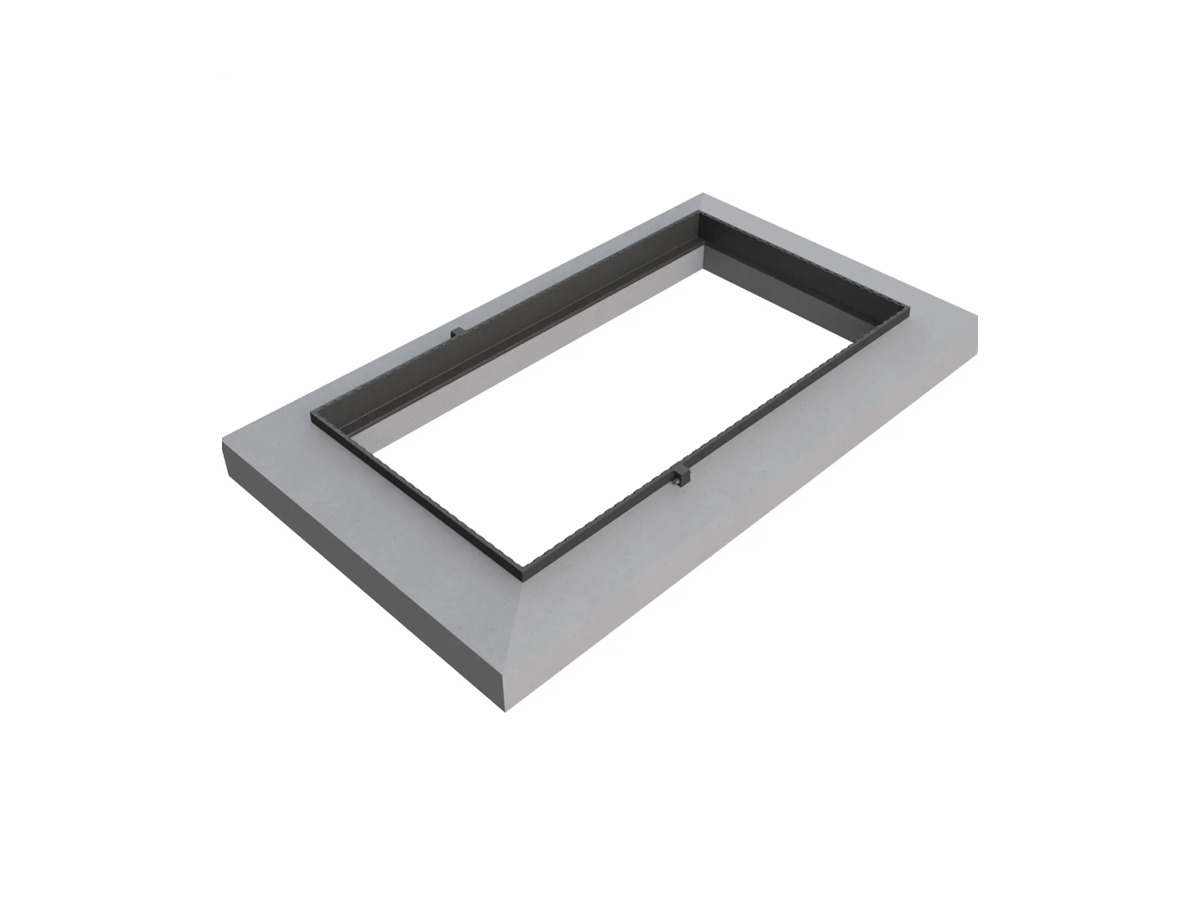 Rahmen m.Betonuntersatz 240x140cm BGS Swisscom 1374271