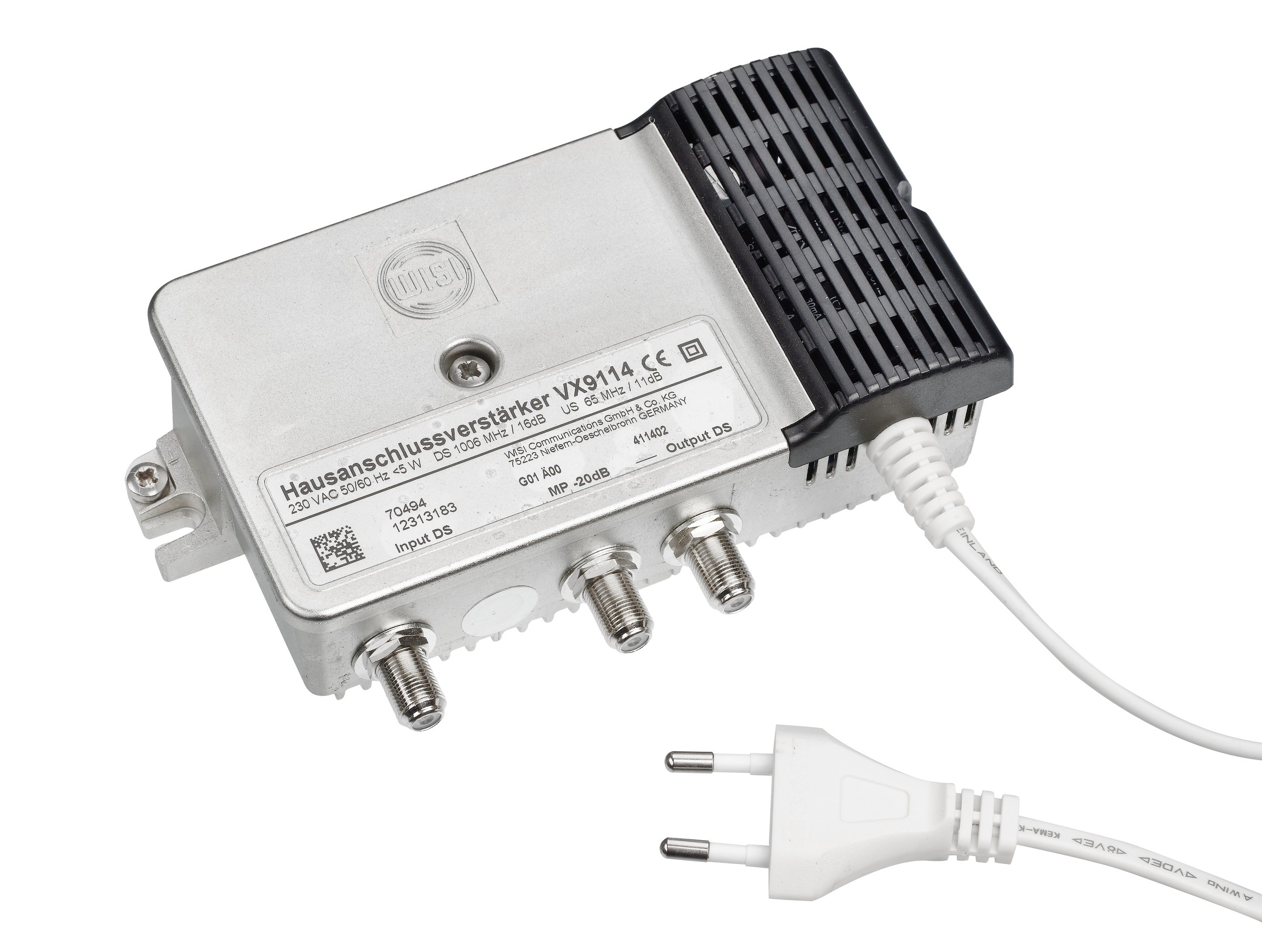 Amplificateur R/TV WISI VX9114 1GHz 14dB, a.voie de retour