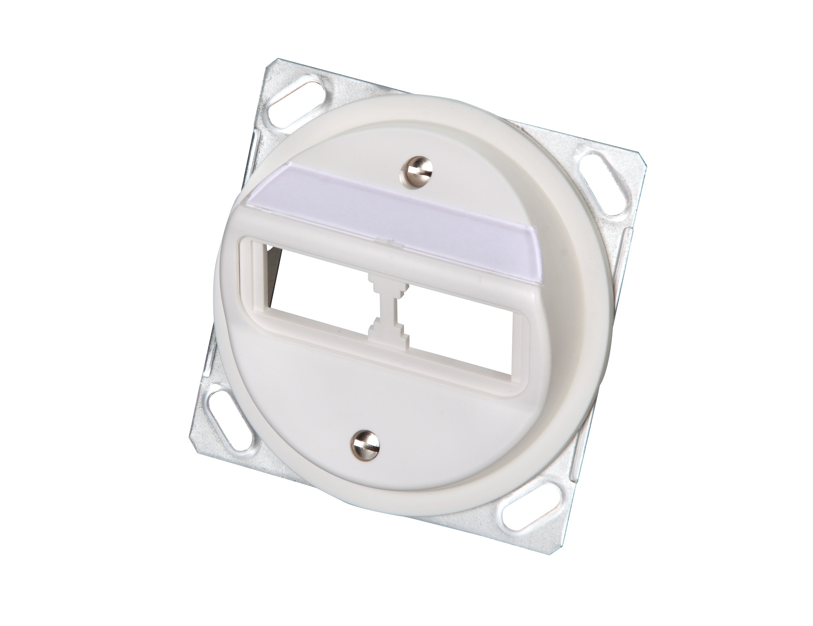 Unilan UP-K Dose Rundausschnitt 2x MS/MU/PS 1/8 ws ohne Abdeckrahmen *Auslaufartikel*