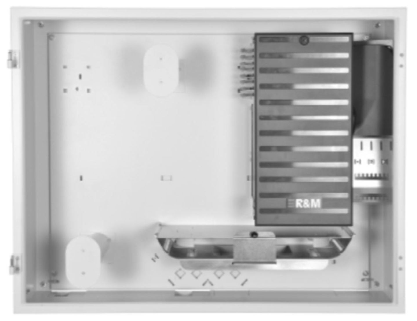 Coffret de raccordement optique pour 48 unités d'utilisation (UU)