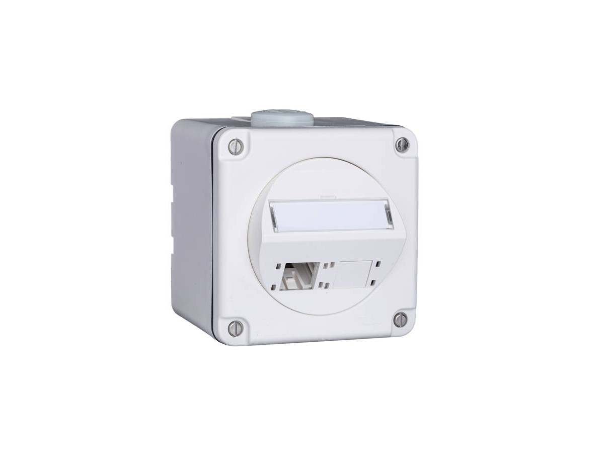 RdM APDA-DoseSplash IP54, 87x87, 2 Port, Kat.6A, ws