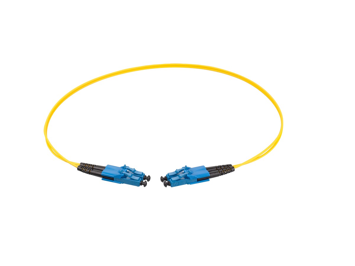 RL Dupl. Fig.8 2x1.4mm 9/125 LC/LC jaune 2.0m