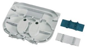 Corning Cassette d'épissure 10 mm avec support pour 12 protecteurs d'épissure ANT et thermorétractables