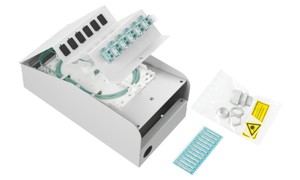 LWL AP Box abgestuft 2xLC/Dupl. OM3 komp.